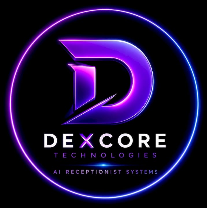 Logo de réceptionniste IA DEXCORE Technologies